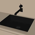 modern bathroom wash basin counter basin 3d model