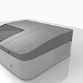 Sleek Modern Gray Office Appliance With Digital Display For Workspace Efficiency 3d model