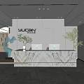 Modern Front Desk 3d model