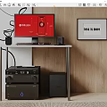 Modern computer stereo 3d model
