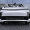 White Modern SUV With Sleek Exterior Black Wheels Panoramic Sunroof And Front Grille