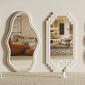Decorative Mirrors With Unique Frame Designs Reflecting Cozy Living Room Furniture