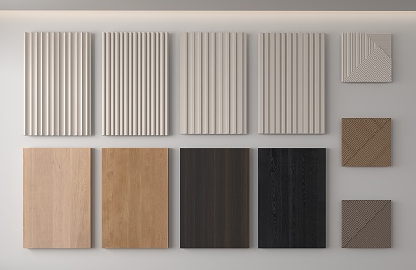 Modern wall panel 3d model