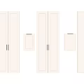 Modern Wardrobe Doors Design With Double Panel Styles And Mirrored Accents