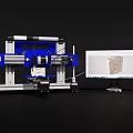 Advanced Industrial Equipment Featuring Automated Mechanical Arm Precision Control And Computer Monitoring Interface