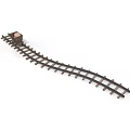 Toy Train Track Set With Curved Rails And Mini Wooden Car