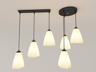 Modern minimalist chandelier combination model