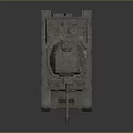 Vintage Military Armored Tank With Heavy Duty Tracks And Steel Hull