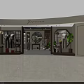 Modern Clothing Store Interior With Display Racks Mannequins Decorative Mirrors And Green Plants