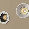 Modern Downlights and Spotlights With White Frame Wall Mounted Warm Light Glow 3d model