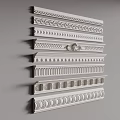 Various Decorative Crown Molding Designs with Ornate Patterns for Interior Decoration