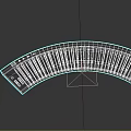 Curved Electronic Keyboard Musical Instrument Portable Design With Black White Keys And Modern Tool