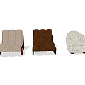 Modern Single Seater Sofa Styles in Beige Brown and White Colors