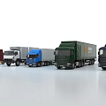 Industrial Equipment Various Colored Truck Models For Industrial Logistics And Transport