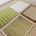 Square Rugs With Diverse Patterns Like Circles Dots And Grids For Living Room Decor
