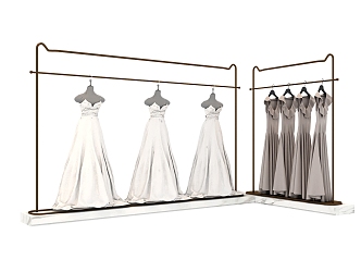 Modern Wedding Dress 3d model