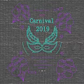 Neon Decorative Lights For Carnival 2019 Party With Balloons And Mask