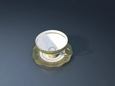Tea Cup Antique Tea Cup Pattern Tea Cup 3d model