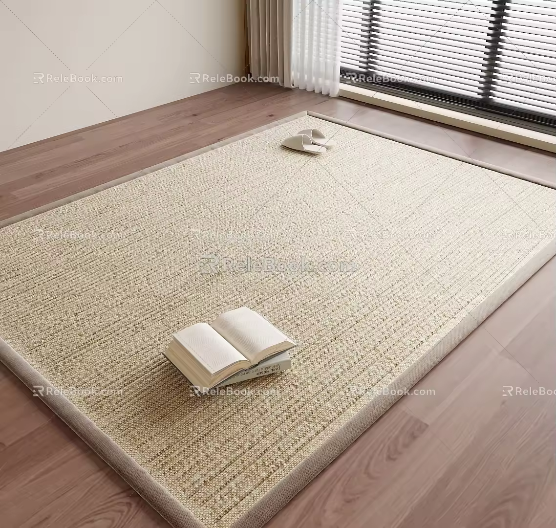 Modern Square Carpet 3d model