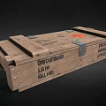 Wooden Crate For 5.56 MM Ammunition With 100 Rounds Labels