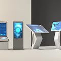 Public Facilities Featuring Various Self Service Terminals With Interactive Digital Screens