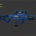 Futuristic NASA Themed Weapon Featuring Advanced Scope And Modern Technological Design 3d model