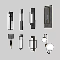 Different Modern Wall Sconces With Various Stylish Designs For Home Decor 3d model