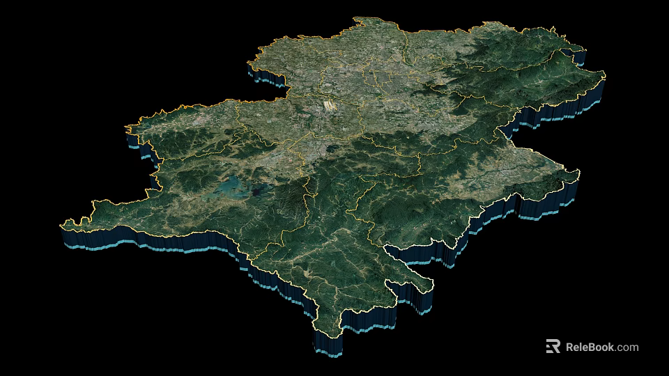 Modern Open Kitchen Wall Decor With Stylish Design And Decorative Elements 3d model