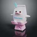 Commercial Cotton Candy Machine With Efficient Operation And Pink Base Stainless Steel Parts