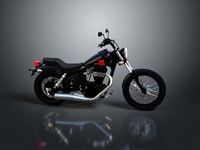 Motorcycle Two-wheeled Motorcycle Cross-country Motorcycle Road Race Motorcycle Motor Vehicle Transport 3d model