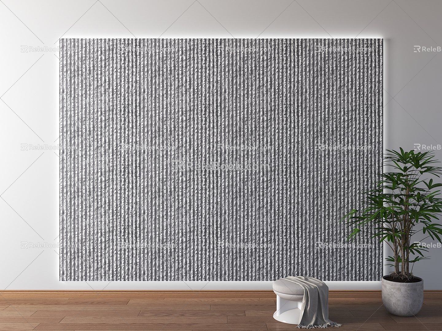 Modern rubble wall rock wall background wall thin strip rubble wall rubble background wall cultural stone wall surface 3d model