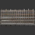 Building Construction Framework With Grid Structure Support Beams And Crossed Columns Design