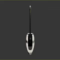 Modern Curved Katana Sword With Black Handle Green Accent Blade And Reflective Surface