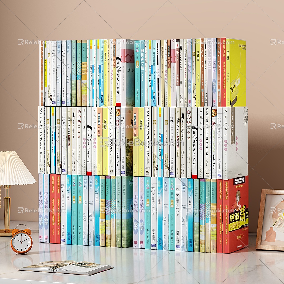 Books Books Chinese Books 3d model