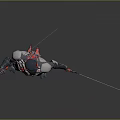 Modern Game Character Sci-fi Armor Alien Armor Sci-fi Armor High-tech Armor 3d model
