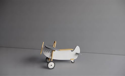 Modern Toy Car Children's Toy Small Plane Sled 3d model