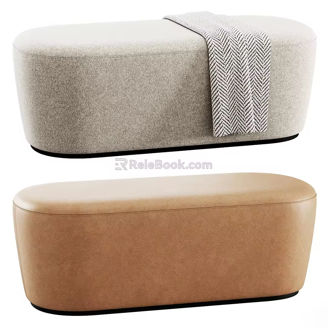 Sofa coffee table combination 3d model
