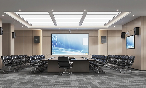 Modern Conference Room Video Conference Room 3d model