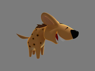 Modern game character cartoon animal hyena 3d model Modern game character cartoon animal hyena 3d model