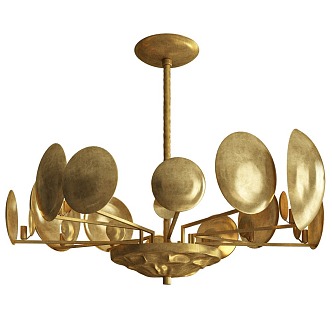 Pendant lamp lighting lamp decorative lamp metal chandelier 3d model