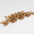 Medical Devices Metal Surgical Instrument Parts Featuring Brown Yellow Textured Surface And Irregular Arrangement