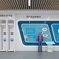 Modern Hot Work Operation Experience Zone With Safety Equipment And Display Wall 3d model