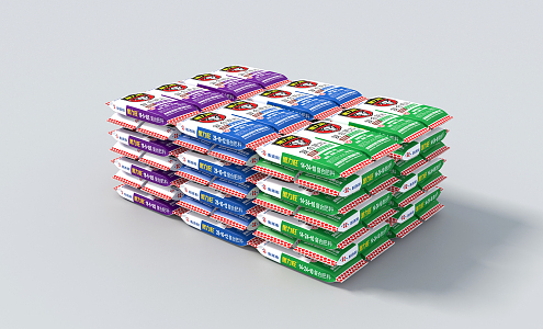 modern fertilizer packaging 3d model