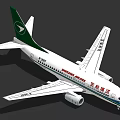 Spring Airlines Commercial Passenger Airplane With White Body And Green Tail Design