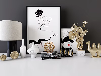 Modern Ornaments Combination Jewelry Ornaments Combination 3d model