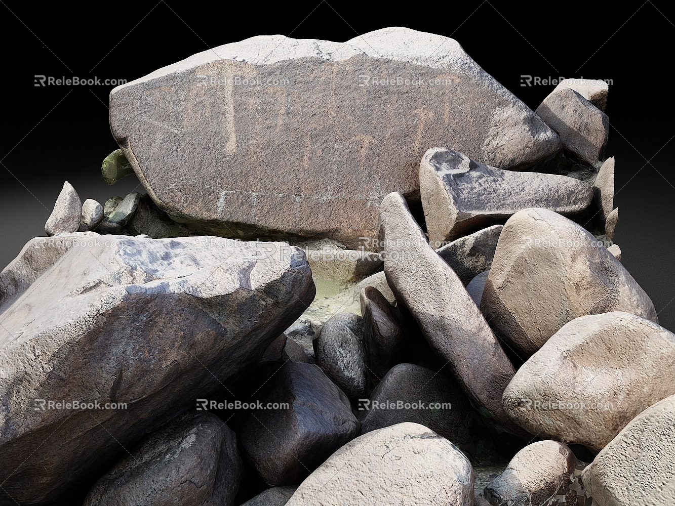 Stone Rock Stone Rumble Rock 3d model