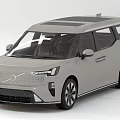 Silver Modern MPV Car With Sleek Exterior Design Distinct Front Lights And Stylish Wheels
