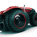 Concept Tractor 3D Model 3d model