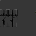 Modern Bicycle Parking Rack With Two Parked Bikes And Steel Structure Design