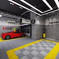 KAIWEI Automotive Service Center With Car Repair Bays Tires And Maintenance Tools